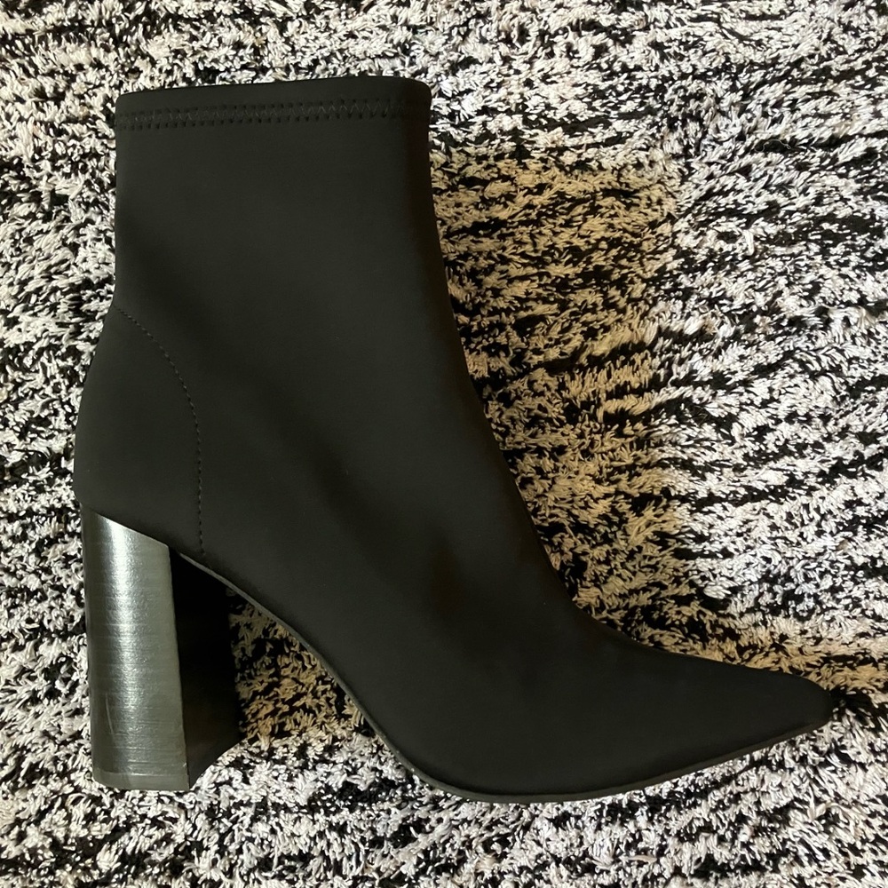 Jeffrey Campbell Black Heeled Boots - Picture 2 of 4